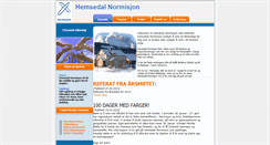 Desktop Screenshot of hemsedalnormisjon.org
